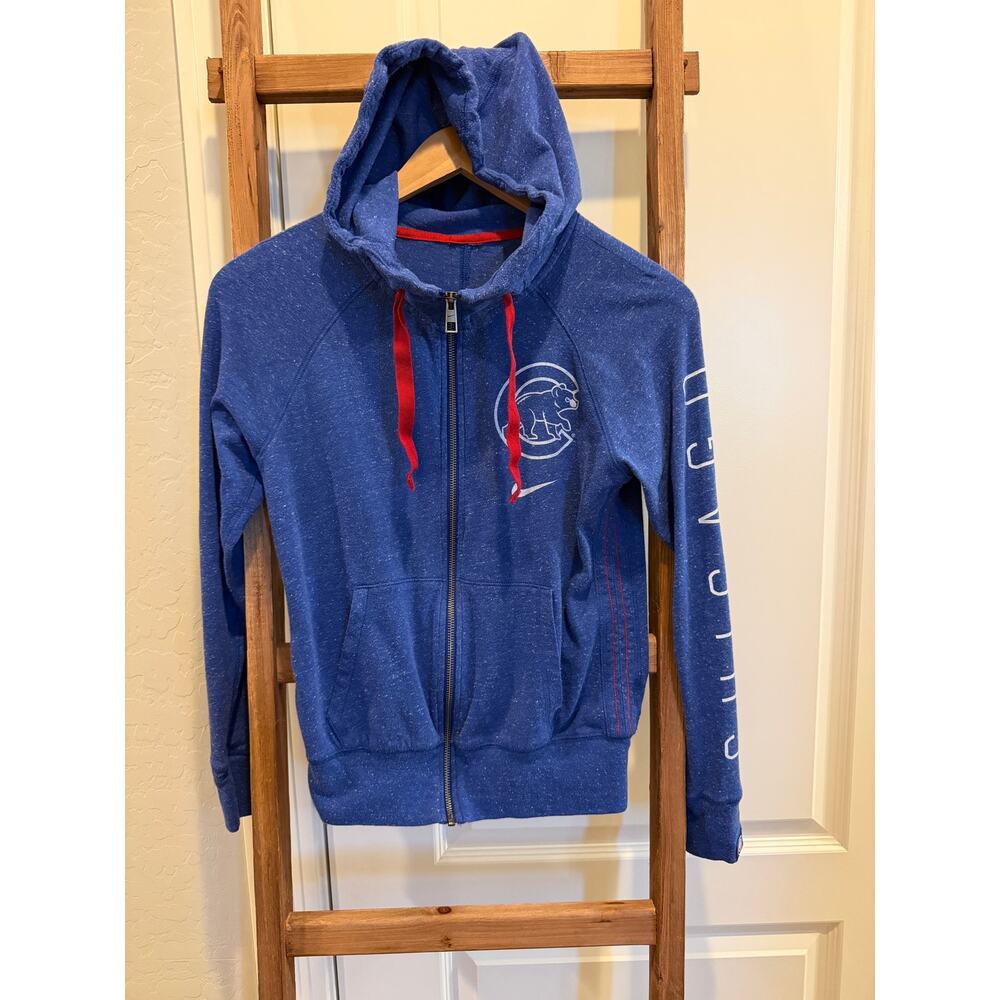 Nike- blue- Chicago Cubs lightweight full zip hoodie-small